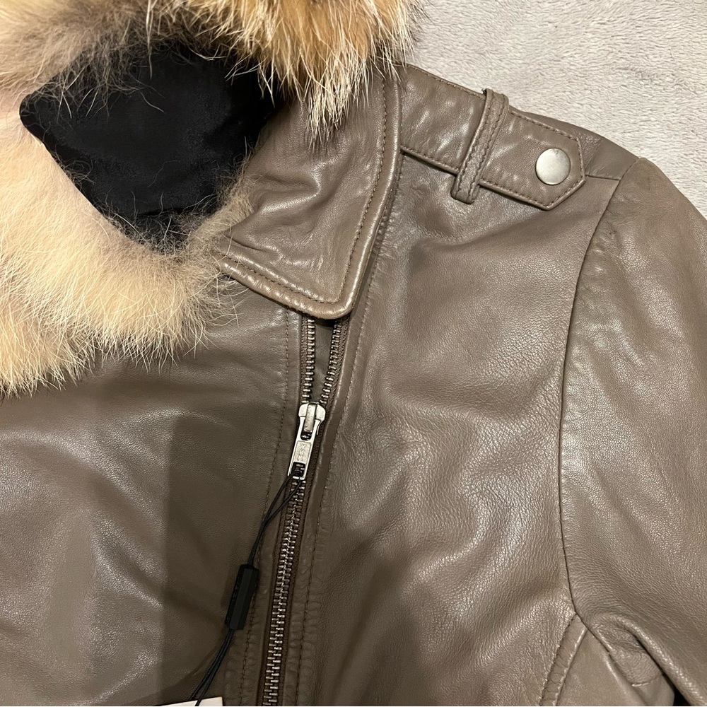 Gray Leather Jacket - image 7